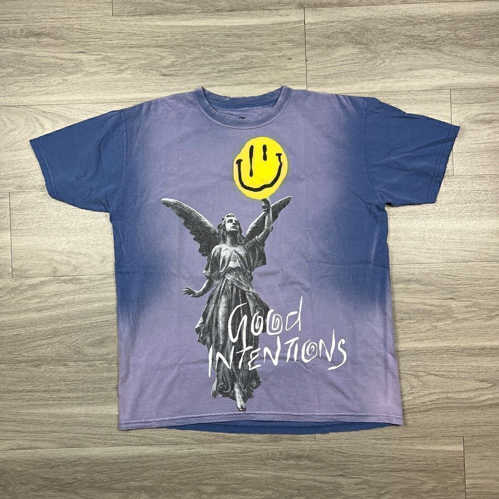 XO The Weekend Shirt Mens Extra Large Purple Nav Good Intentions Rap Music Band